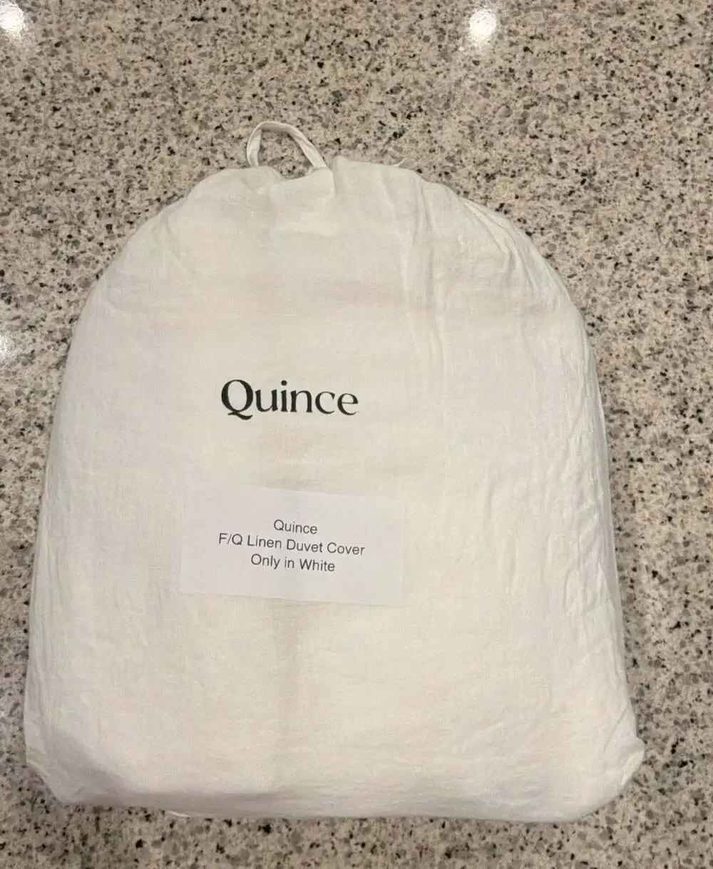 Quince European Linen Duvet Cover Full/Queen White